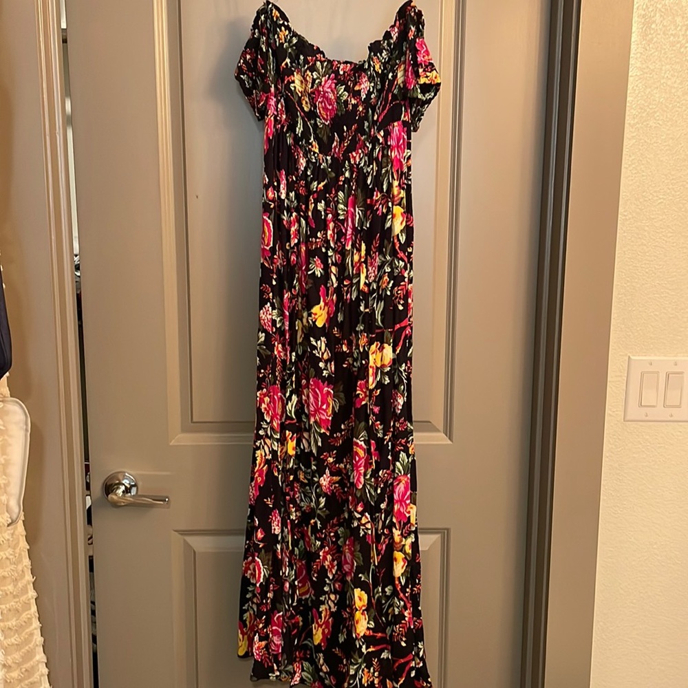 Off the shoulder floral dress